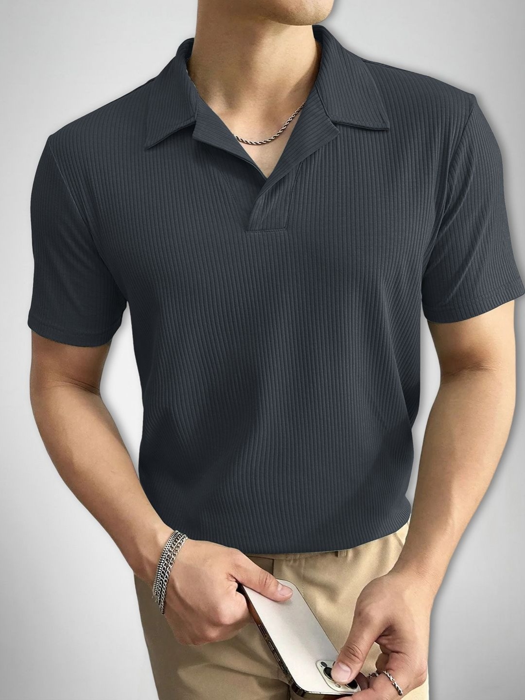 

Moda Rapido Men T-shirt, Grey