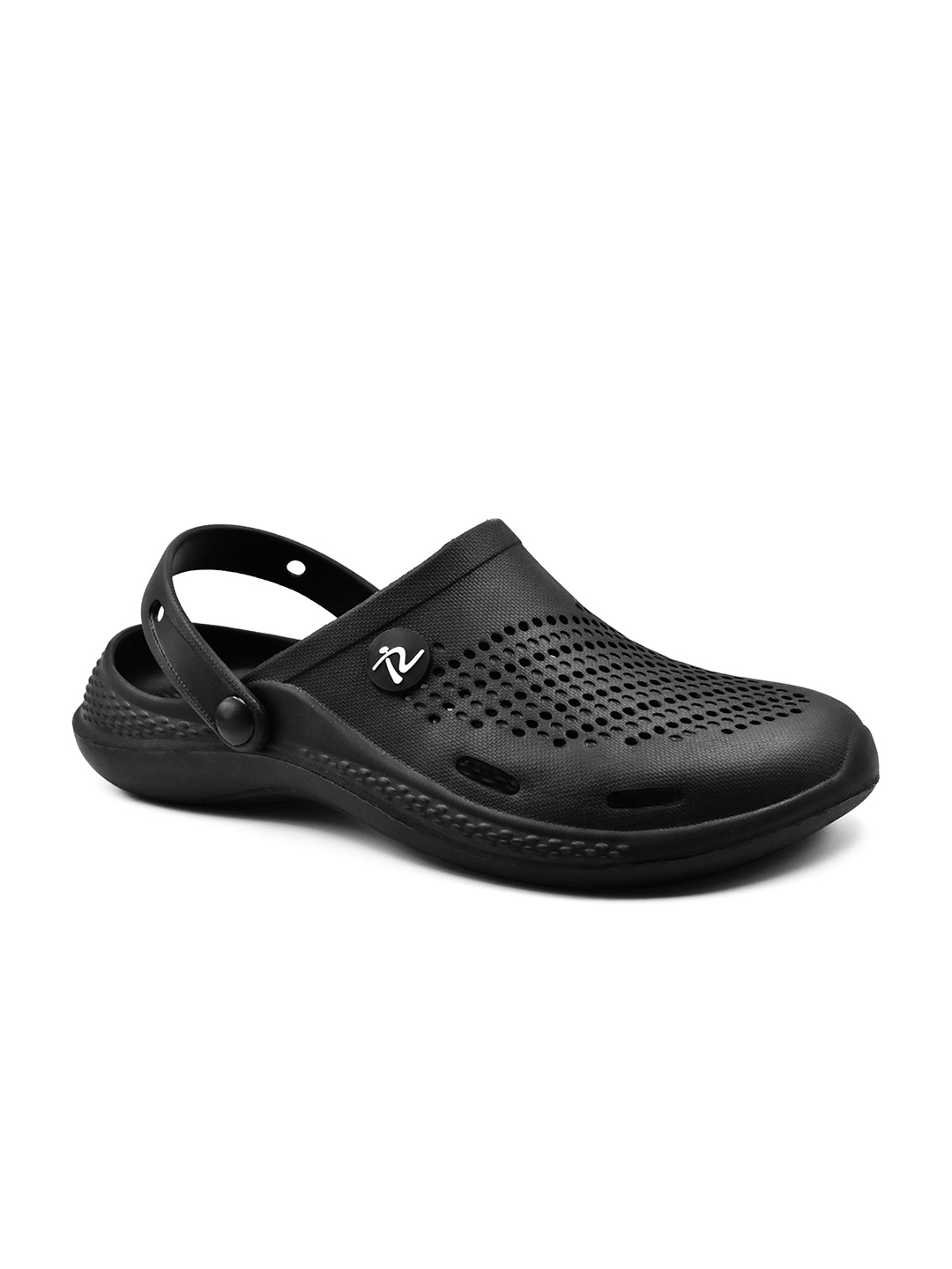 

RADDZ SPORTS Men Self Design Clogs, Black