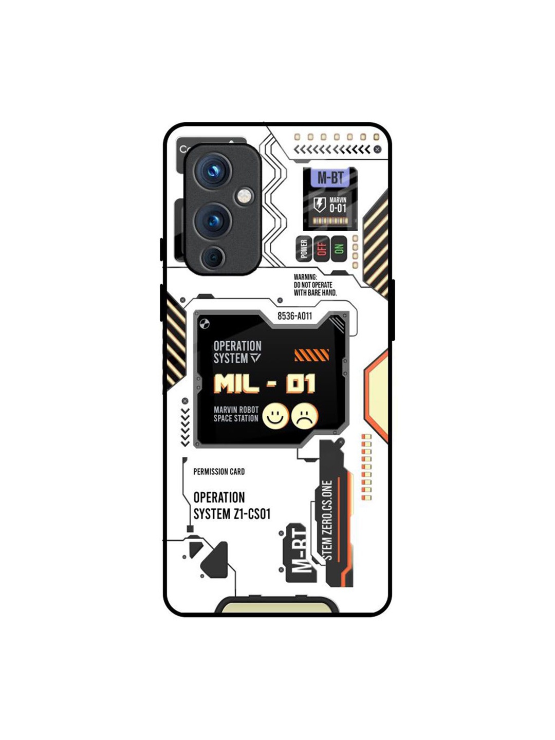 

QRIOH Typography Printed OnePlus 9 Back Case Mobile Accessories, White