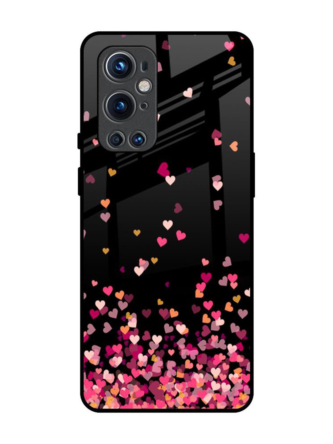 

QRIOH Quirky Printed OnePlus 9 pro Back Case Mobile Accessories, Black