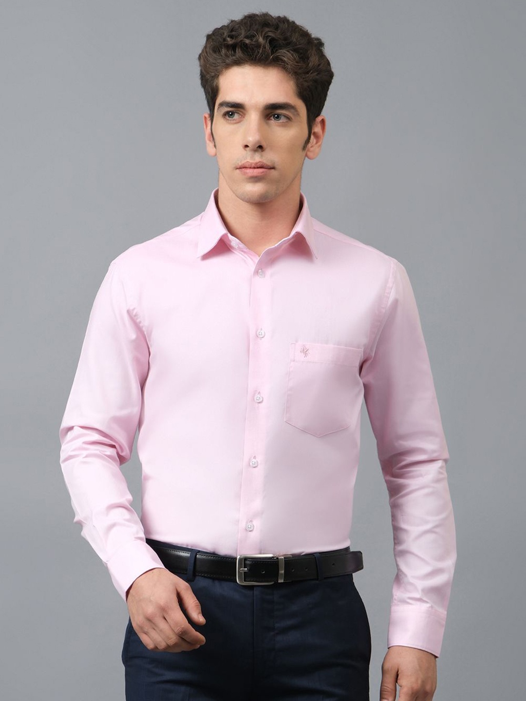 

Cantabil Men Original Slim Fit Opaque Formal Shirt, Pink