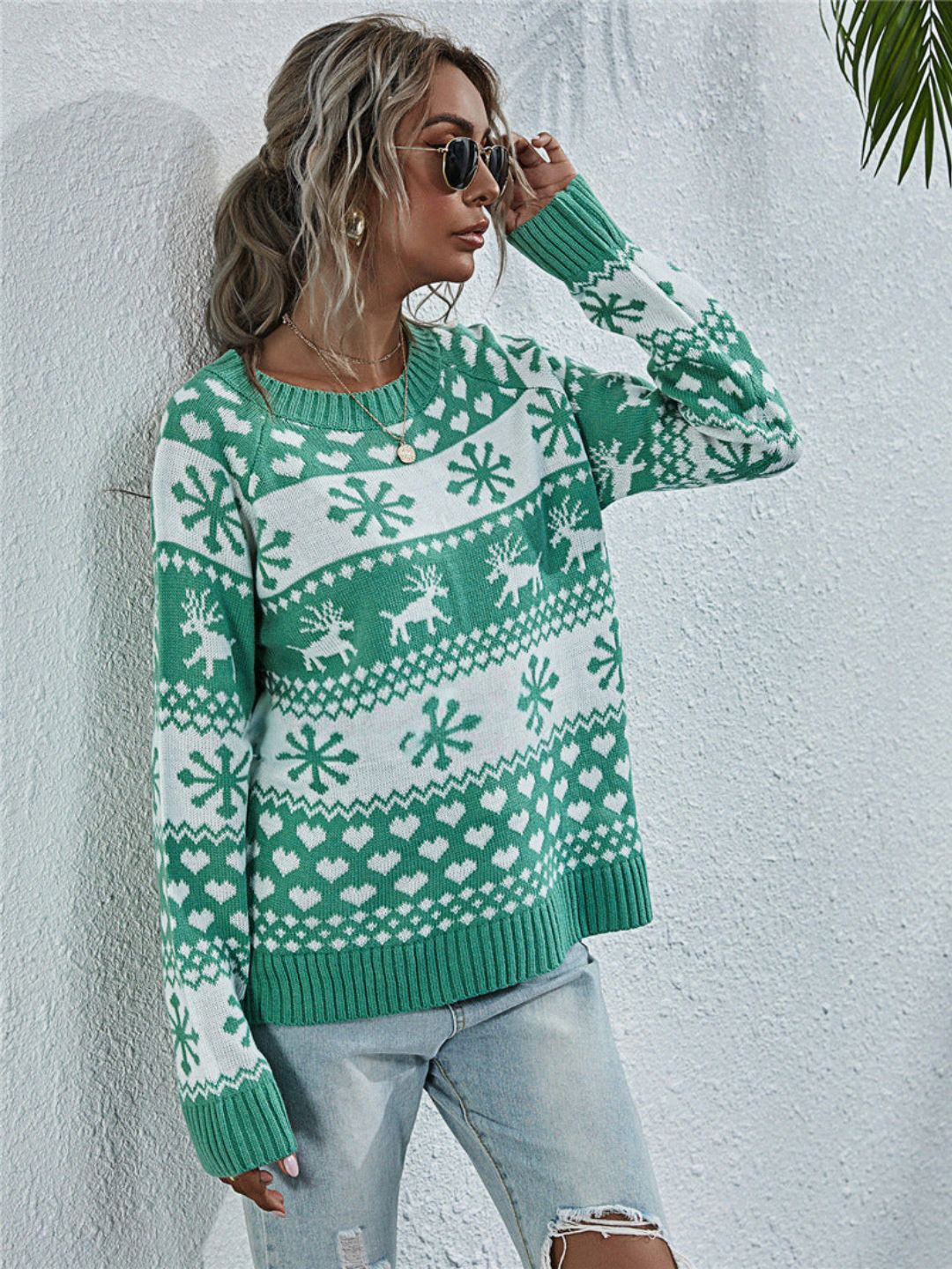 

Oh Rare Women Cable Knit Pullover, Green
