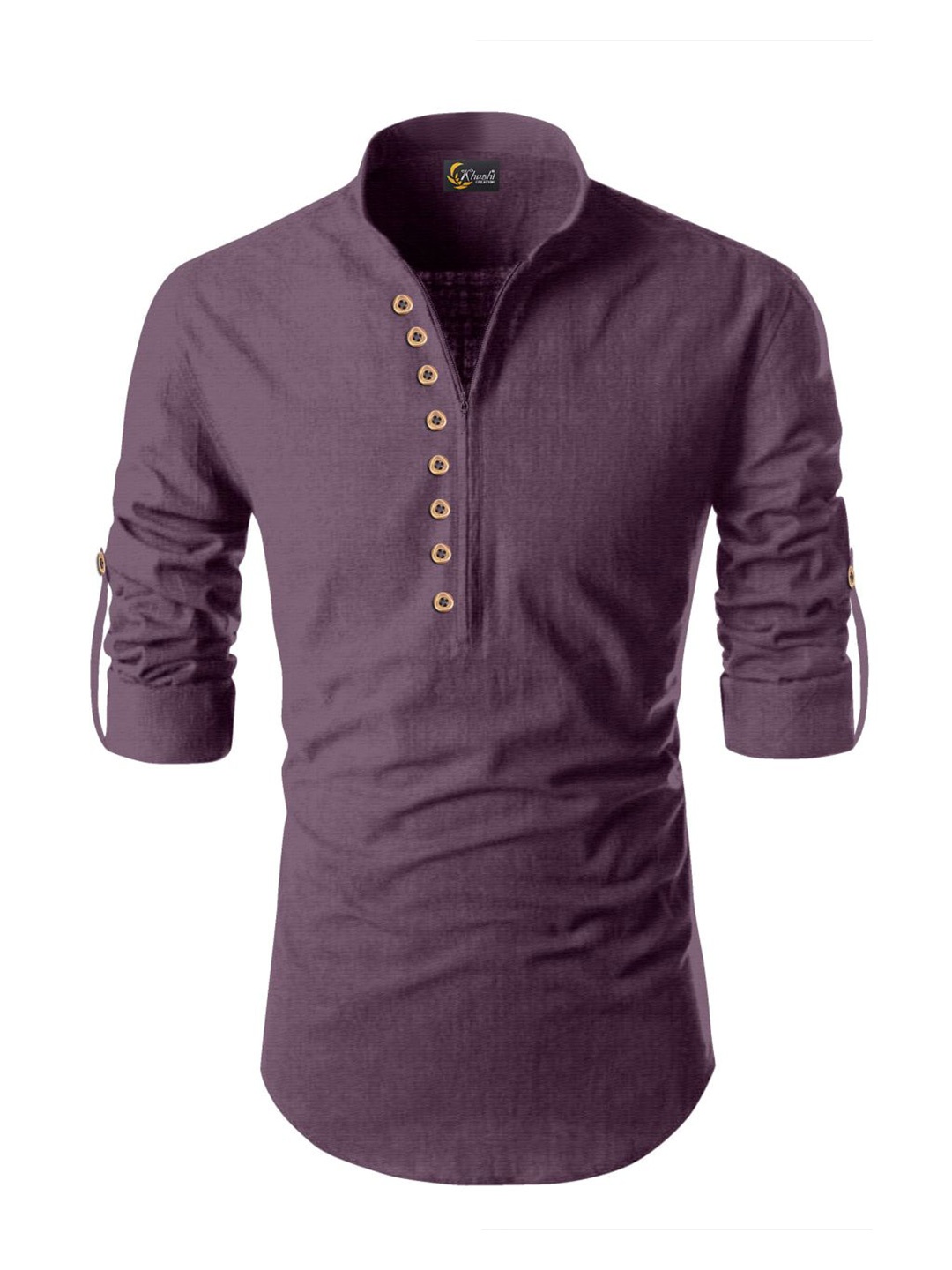 

ISUEL FAB Men Opaque Printed Casual Shirt, Purple