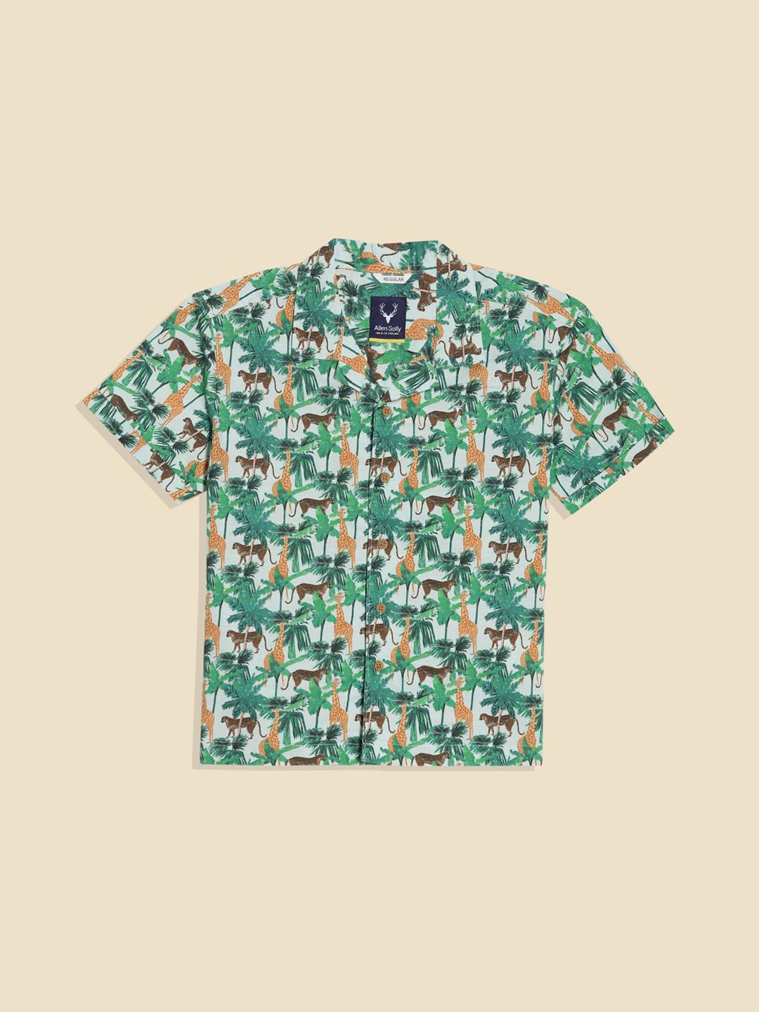 

Allen Solly Junior Boys Opaque Printed Casual Shirt, Green