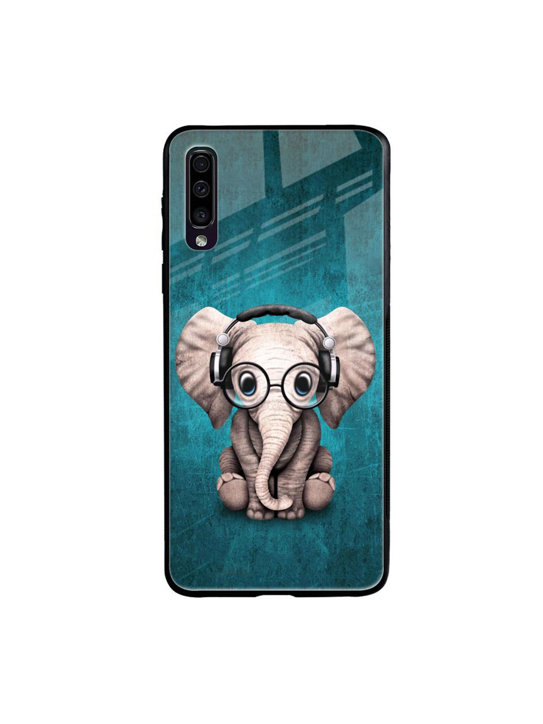 

QRIOH Quirky Printed Samsung Galaxy A70 Back Case Mobile Accessories, Blue