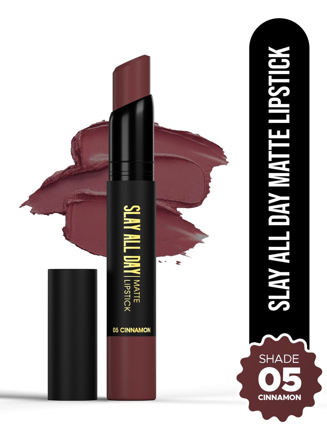 

Hilary Rhoda Slay All Day Creamy Matte Lipstick - 2.6 g - Cinnamon 05, Brown