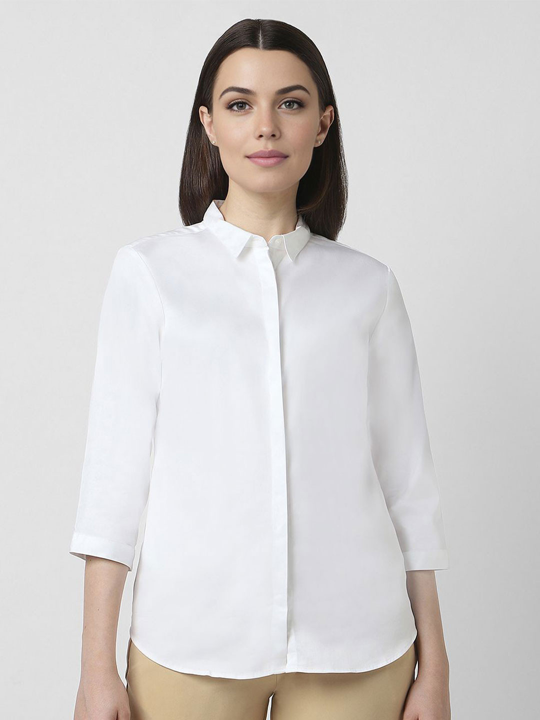 

Van Heusen Woman Women Opaque Casual Shirt, White