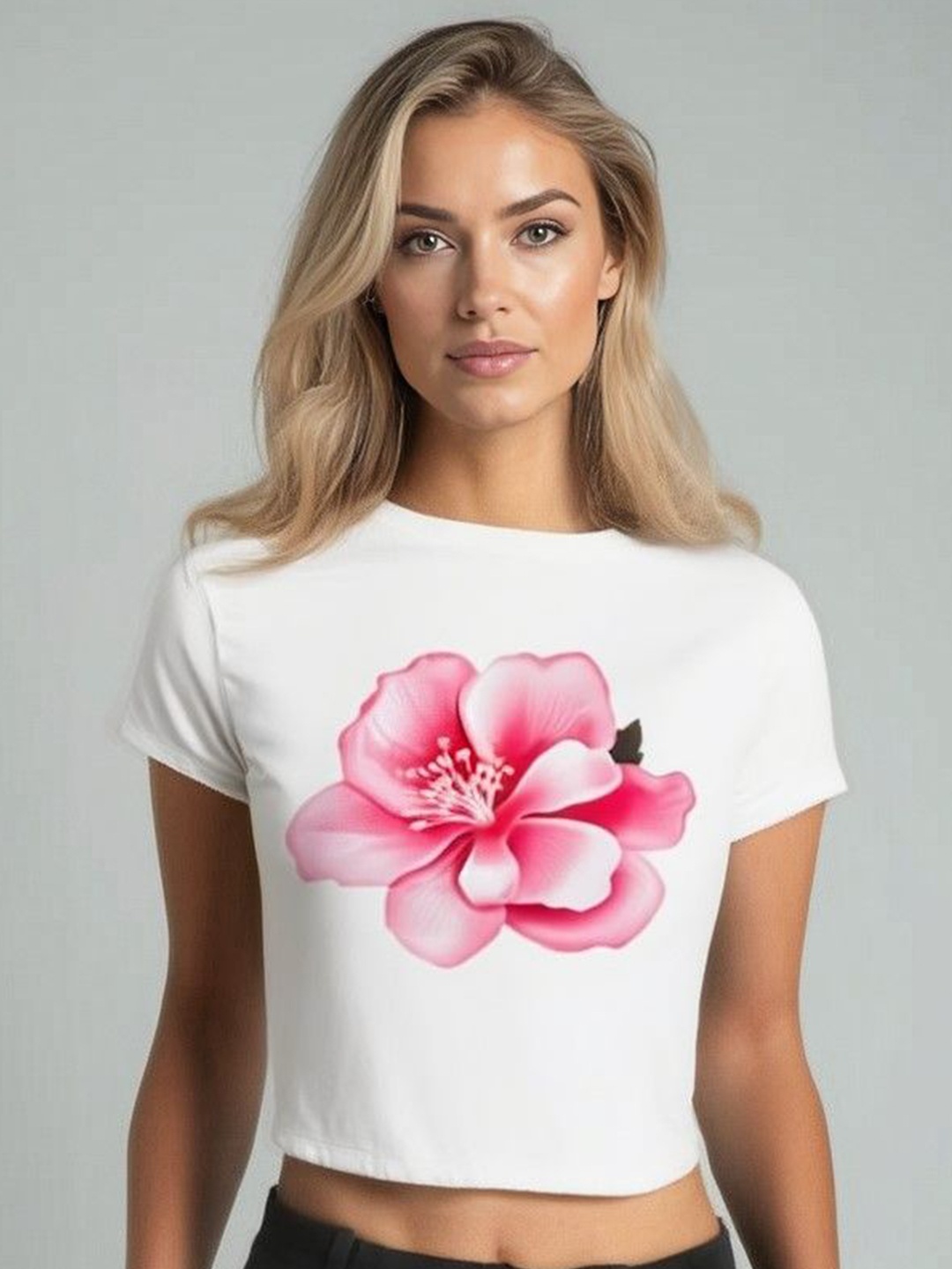 

sollobell Cotton Crop Top, White