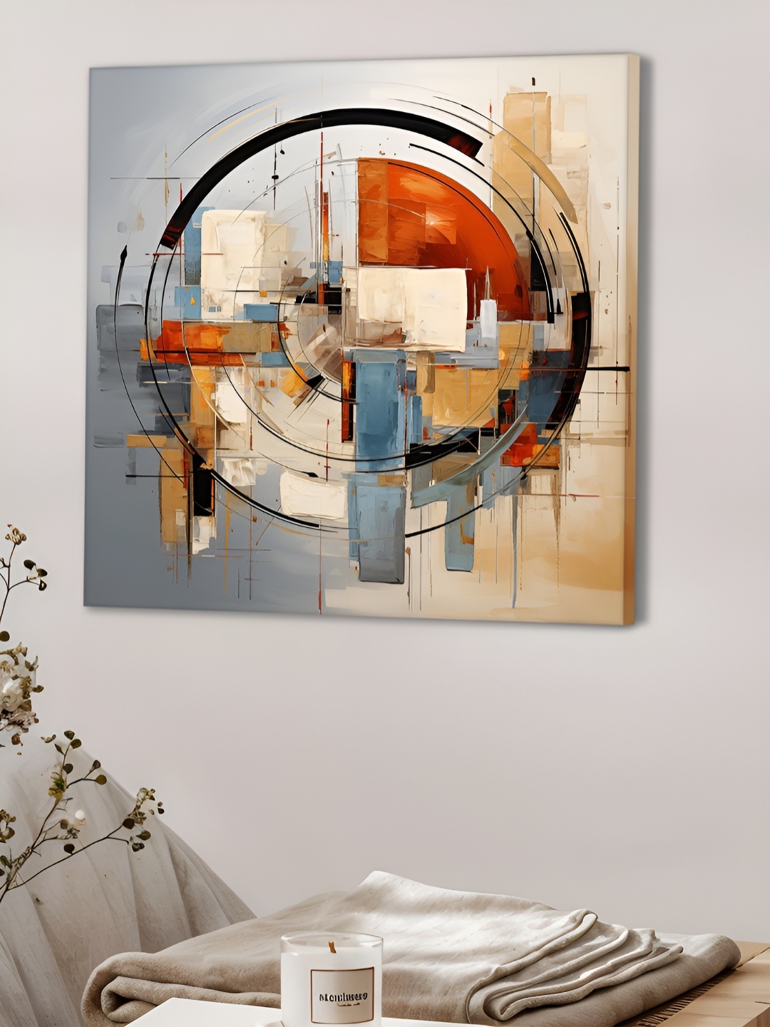 

Myntra Elegant Homes Grey Abstract Printed Canvas Wall Art