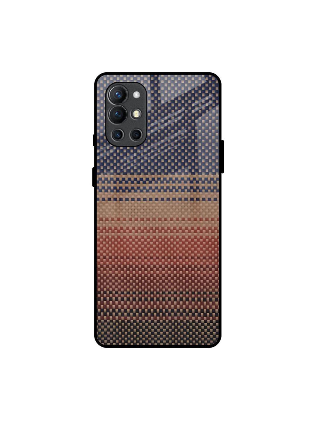 

QRIOH Abstract Printed OnePlus 9R Back Case Mobile Accessories, Brown