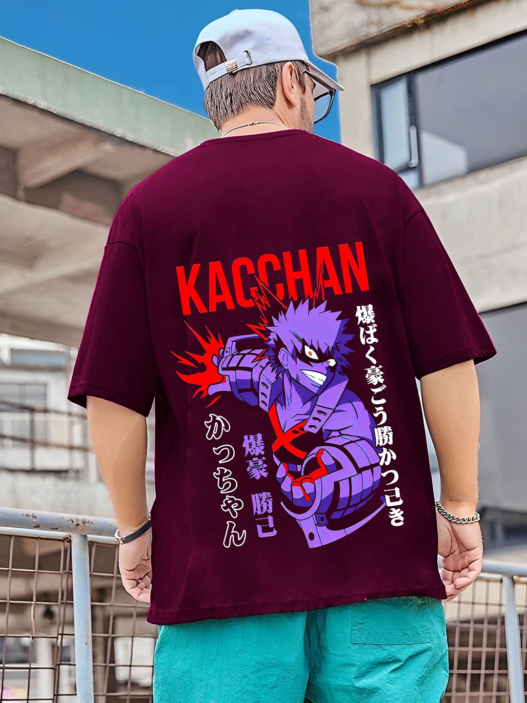 

Kushi Flyer Men Printed Applique T-shirt, Purple