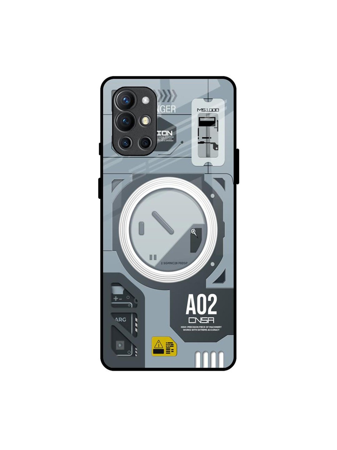 

QRIOH Typography Printed OnePlus 9R Back Case Mobile Accessories, Grey