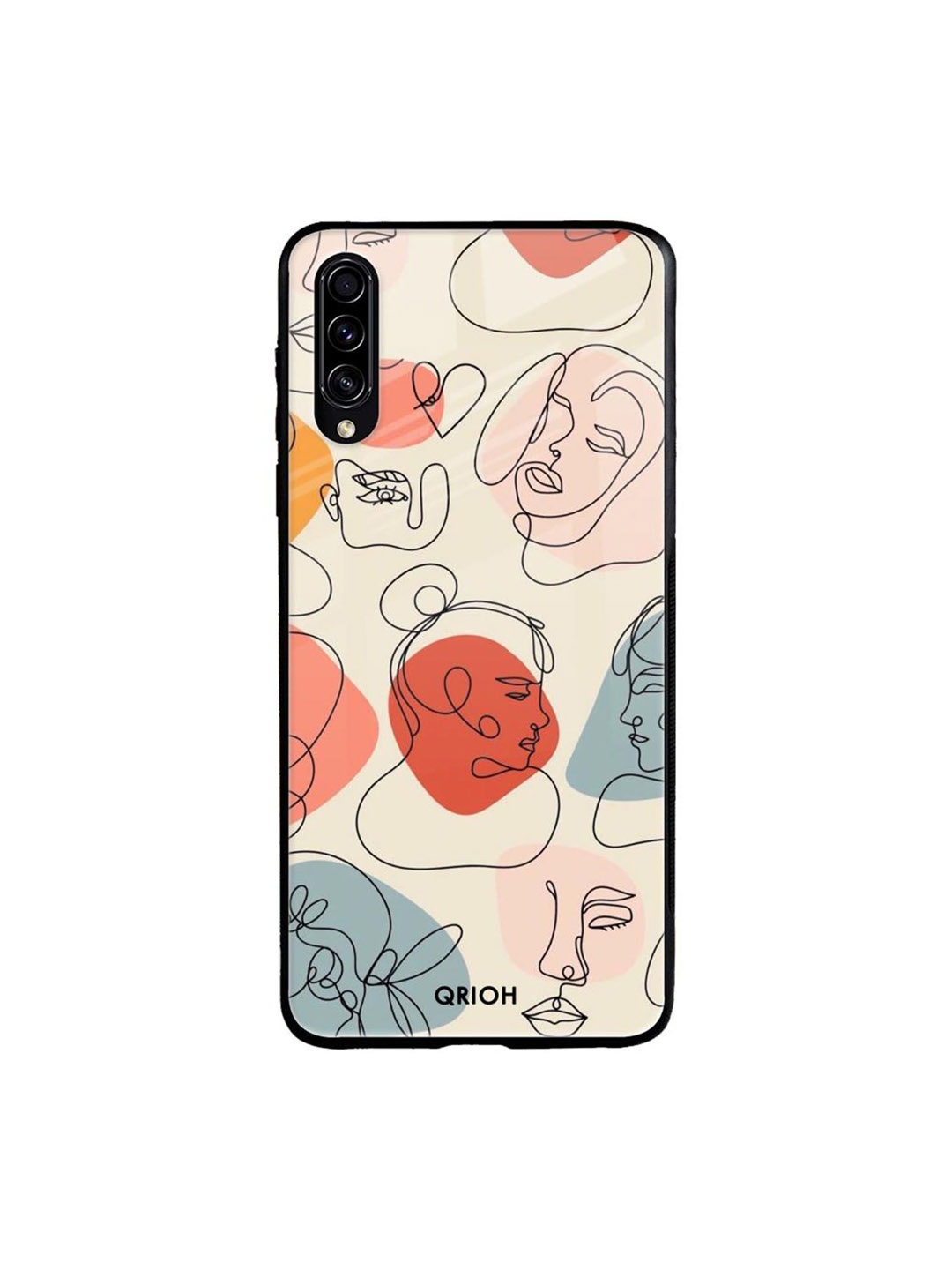 

QRIOH Abstract Printed Samsung Galaxy A70S Back Case Mobile Accessories, Pink