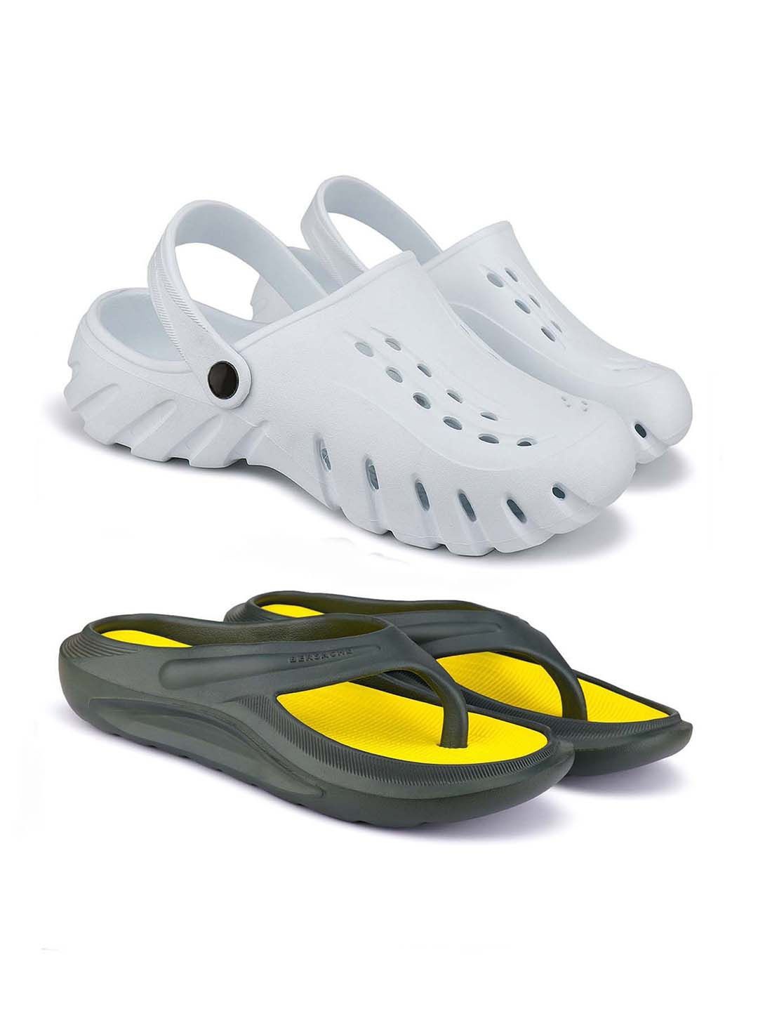 

BERSACHE Men Slip-On, White