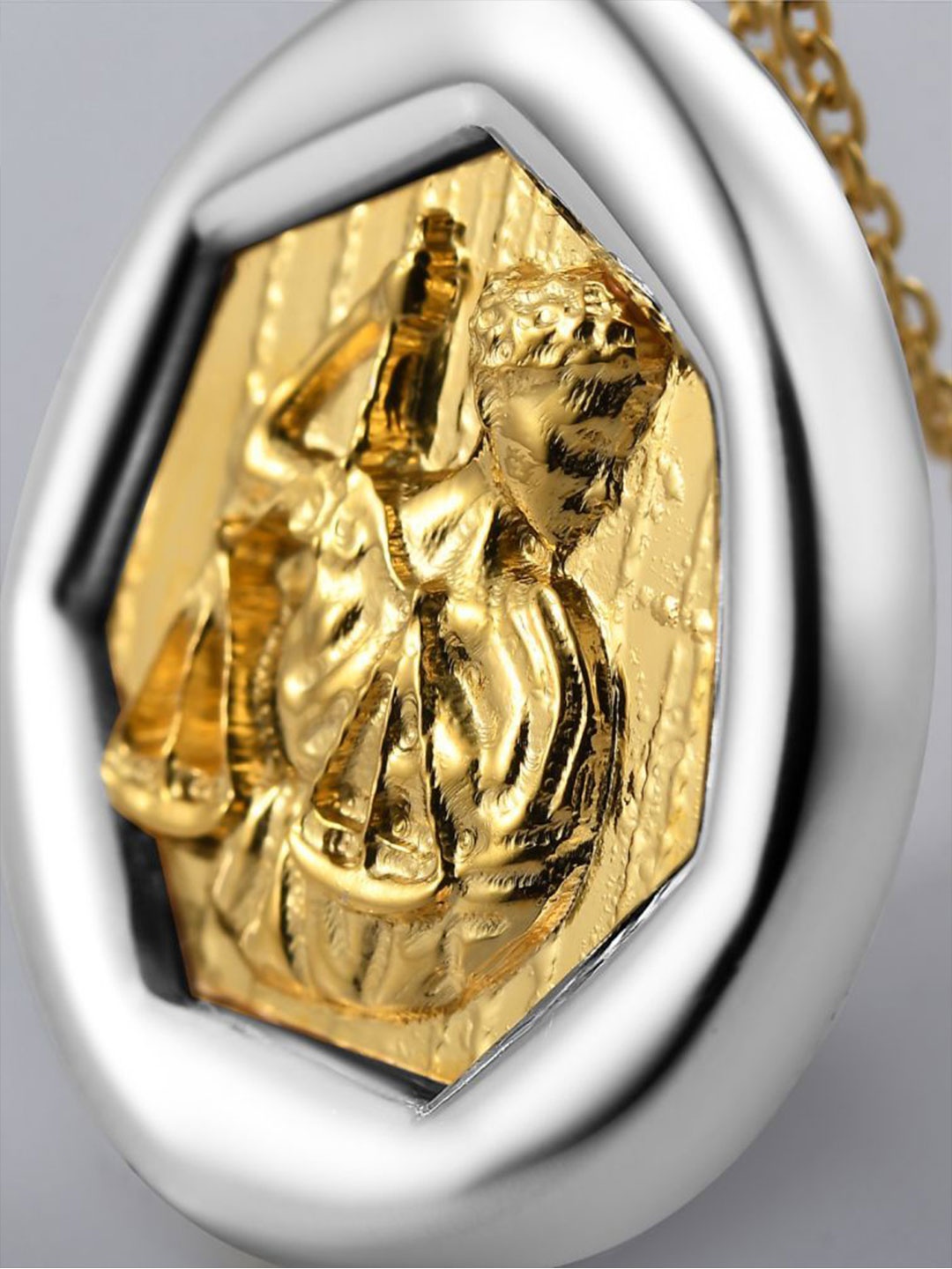

HOUSE OF SEVEN Gold-Plated Zodiac Sign Pendant With Chain