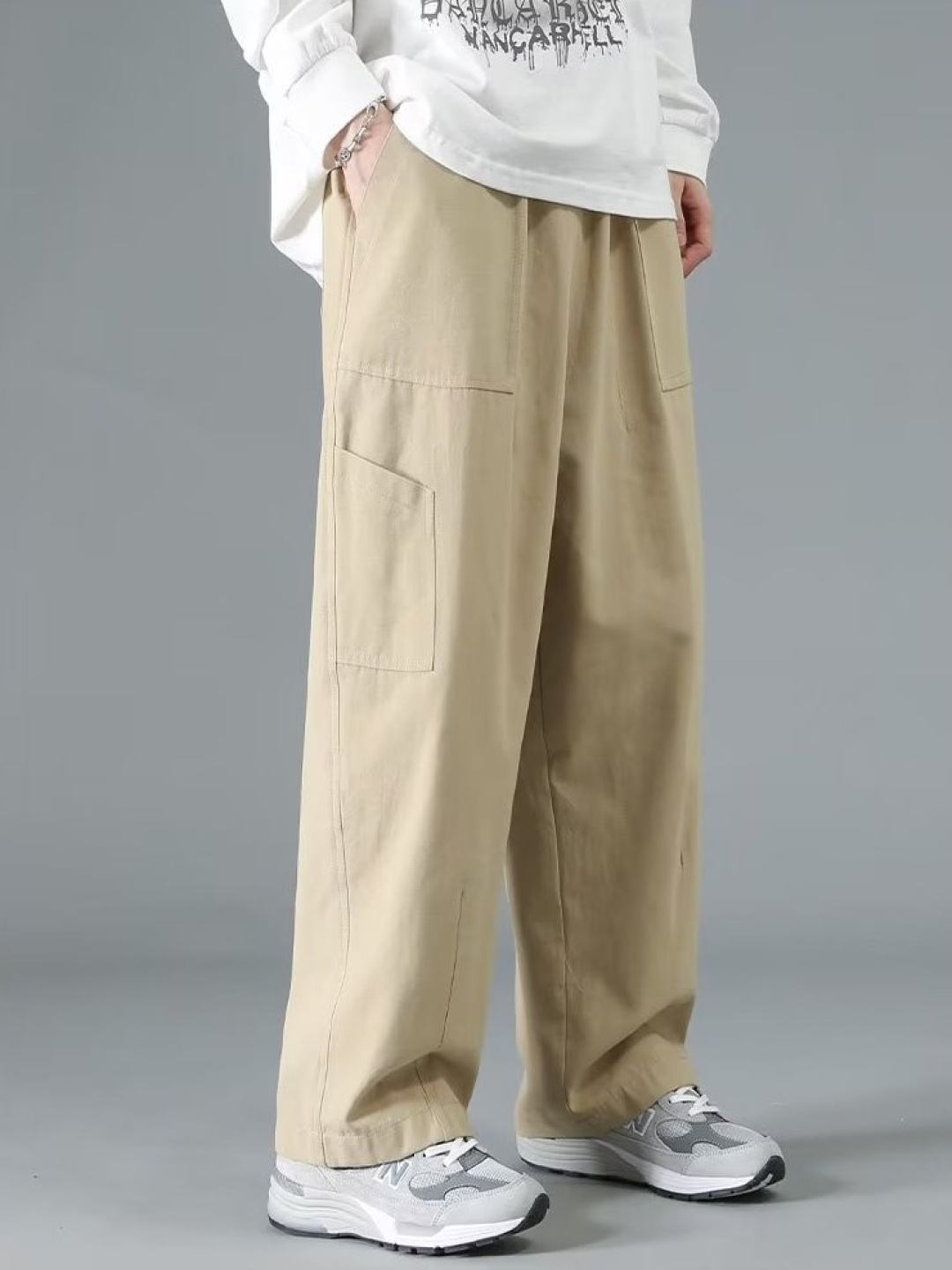 

StyleCast Men Cargos Trousers, Beige