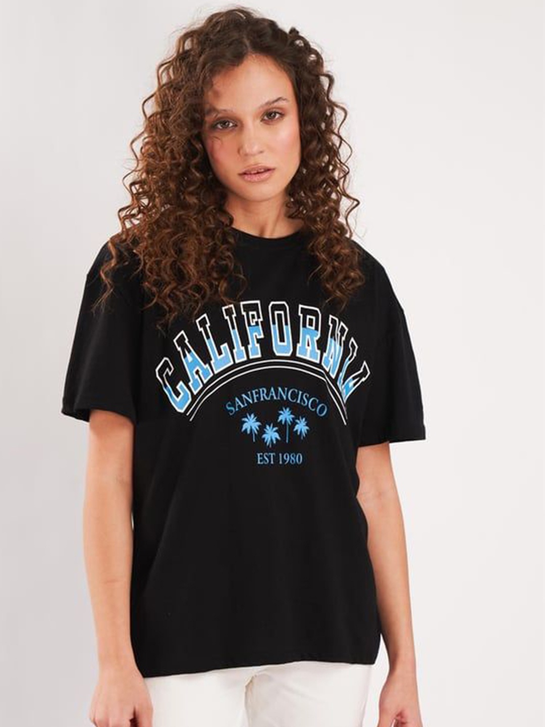 

SZN Typography Printed T-shirt, Black