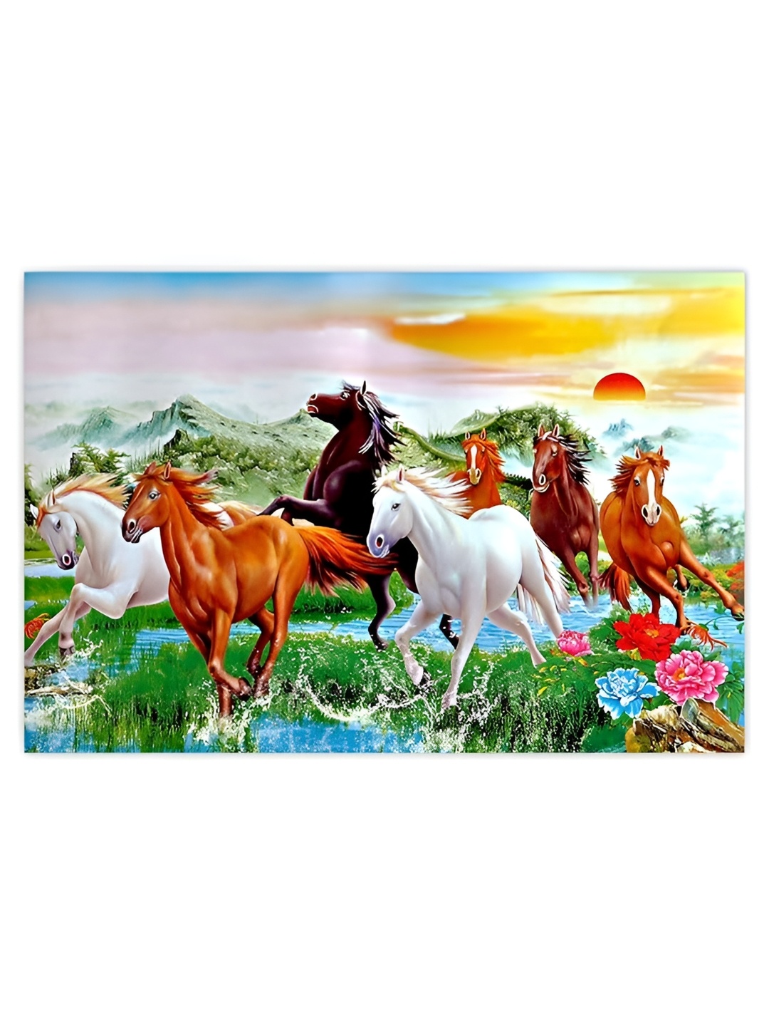 

Indianara Grey & Green 1 Piece Canvas Birds and Animals Wall Paintings