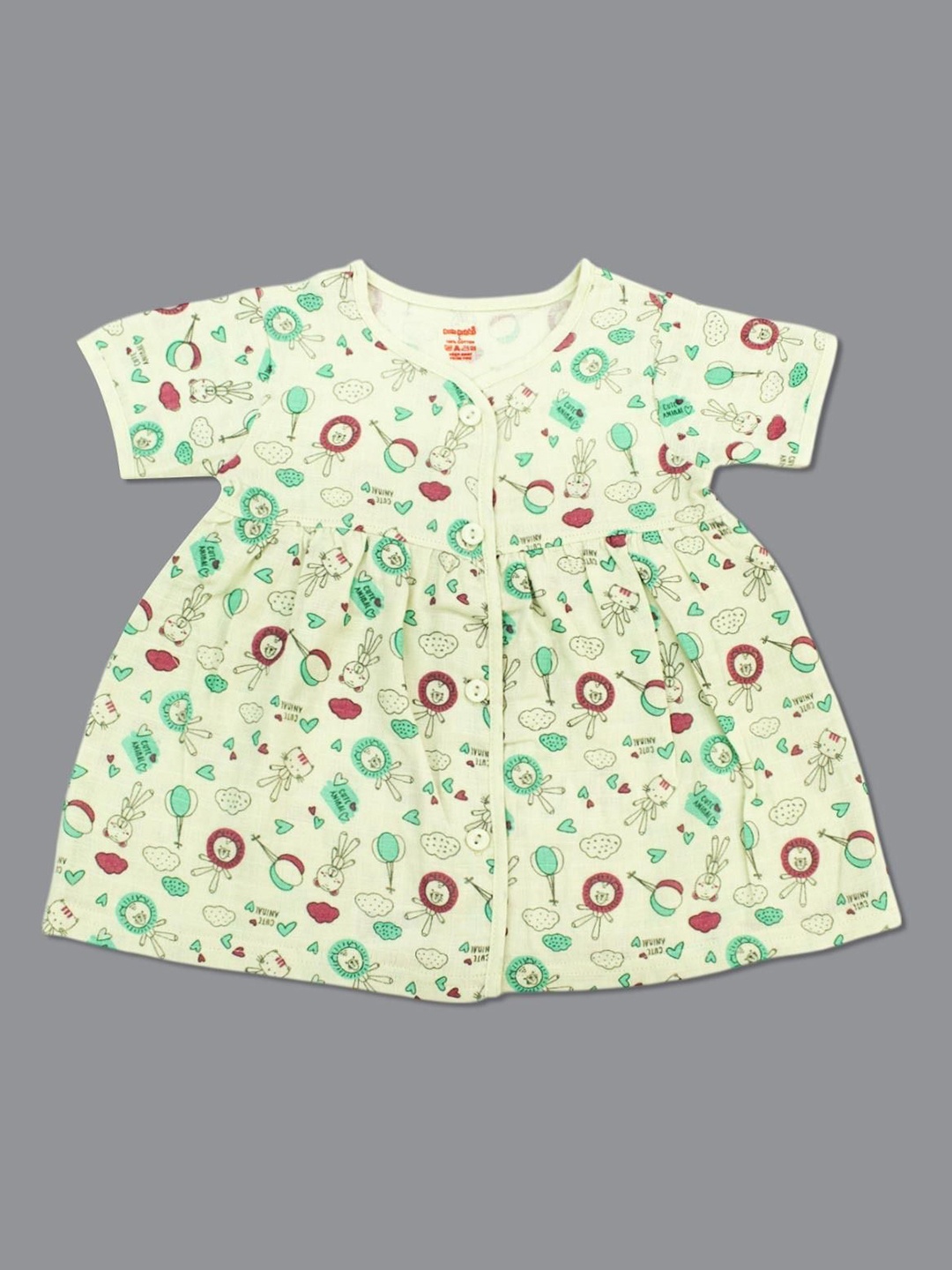 

Born Babies Print Organic Cotton A-Line Dress, Multi
