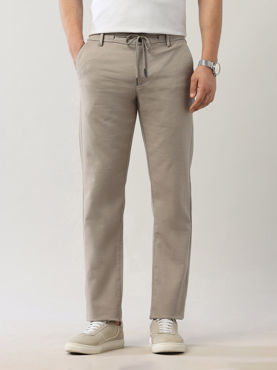 

Arrow Sport Men Classic Trousers, Brown