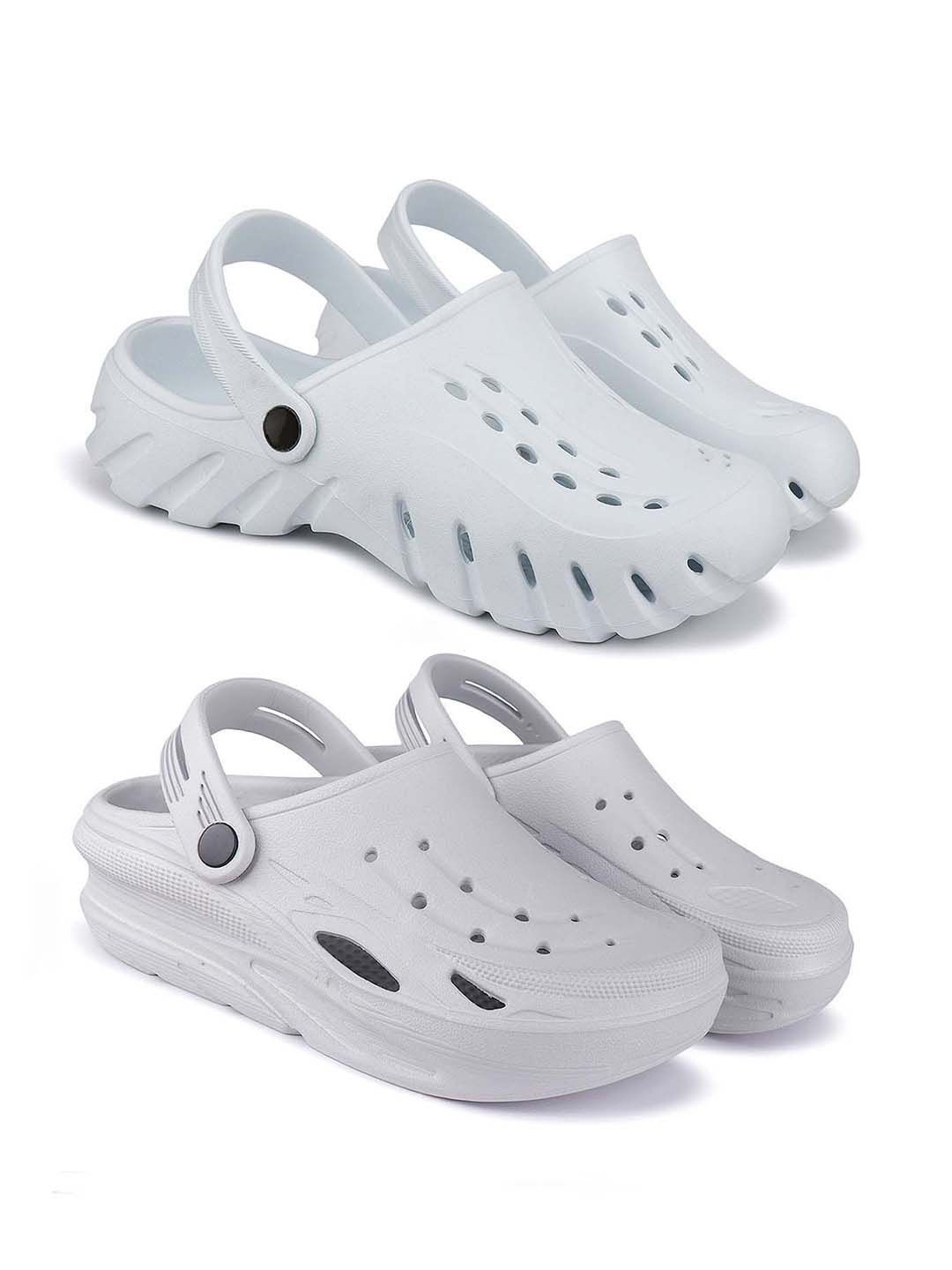 

BERSACHE Men Clogs, Off white