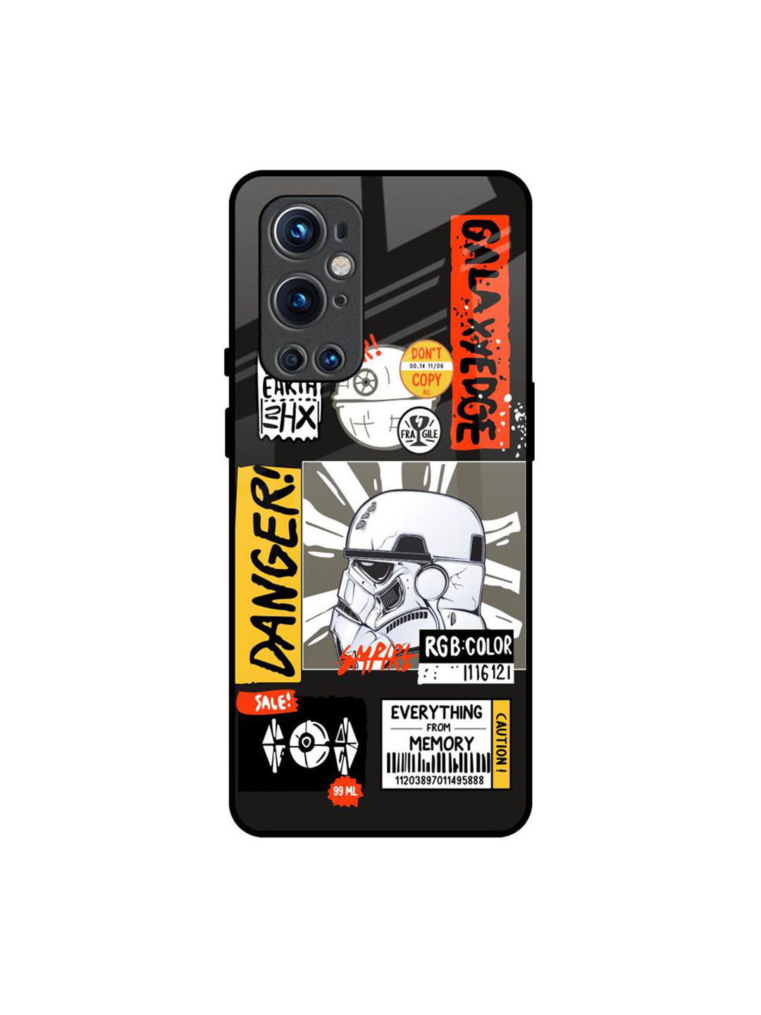 

QRIOH Typography Printed OnePlus 9 pro Back Case Mobile Accessories, Black