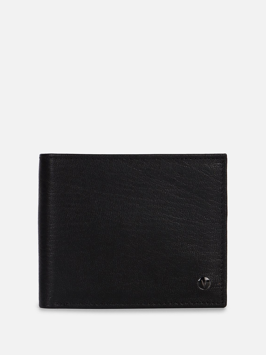

Van Heusen Men Leather Two Fold Wallet, Black