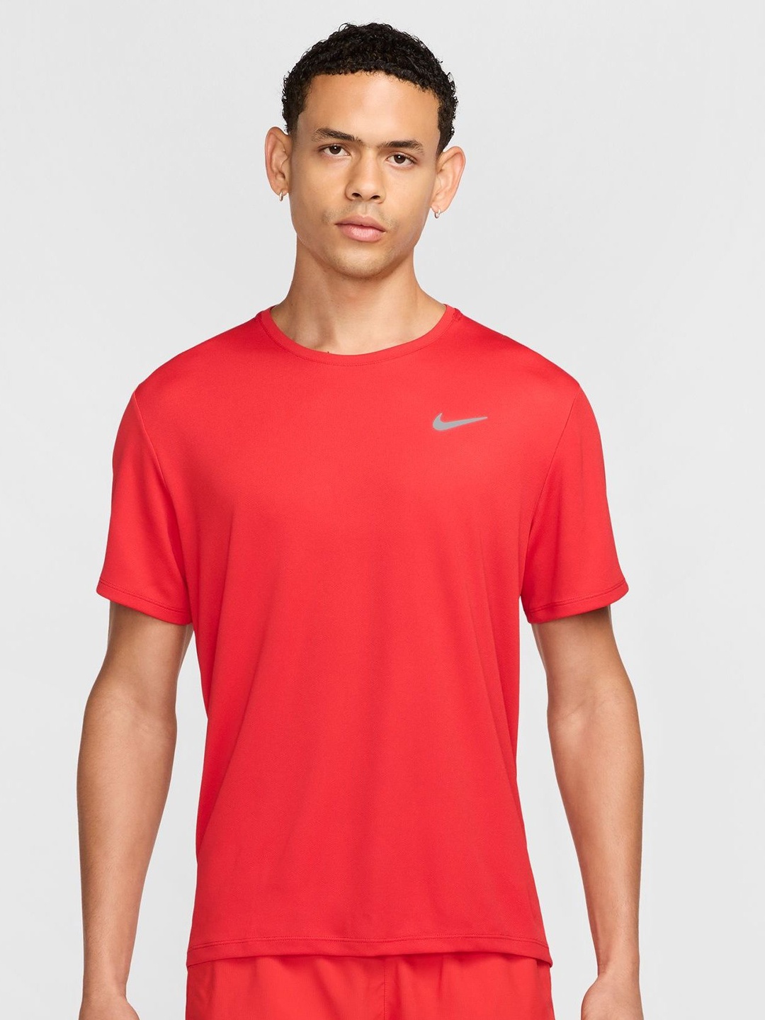 

Nike Dri-FIT UV Miler Men's Short-Sleeve Running Top, Red