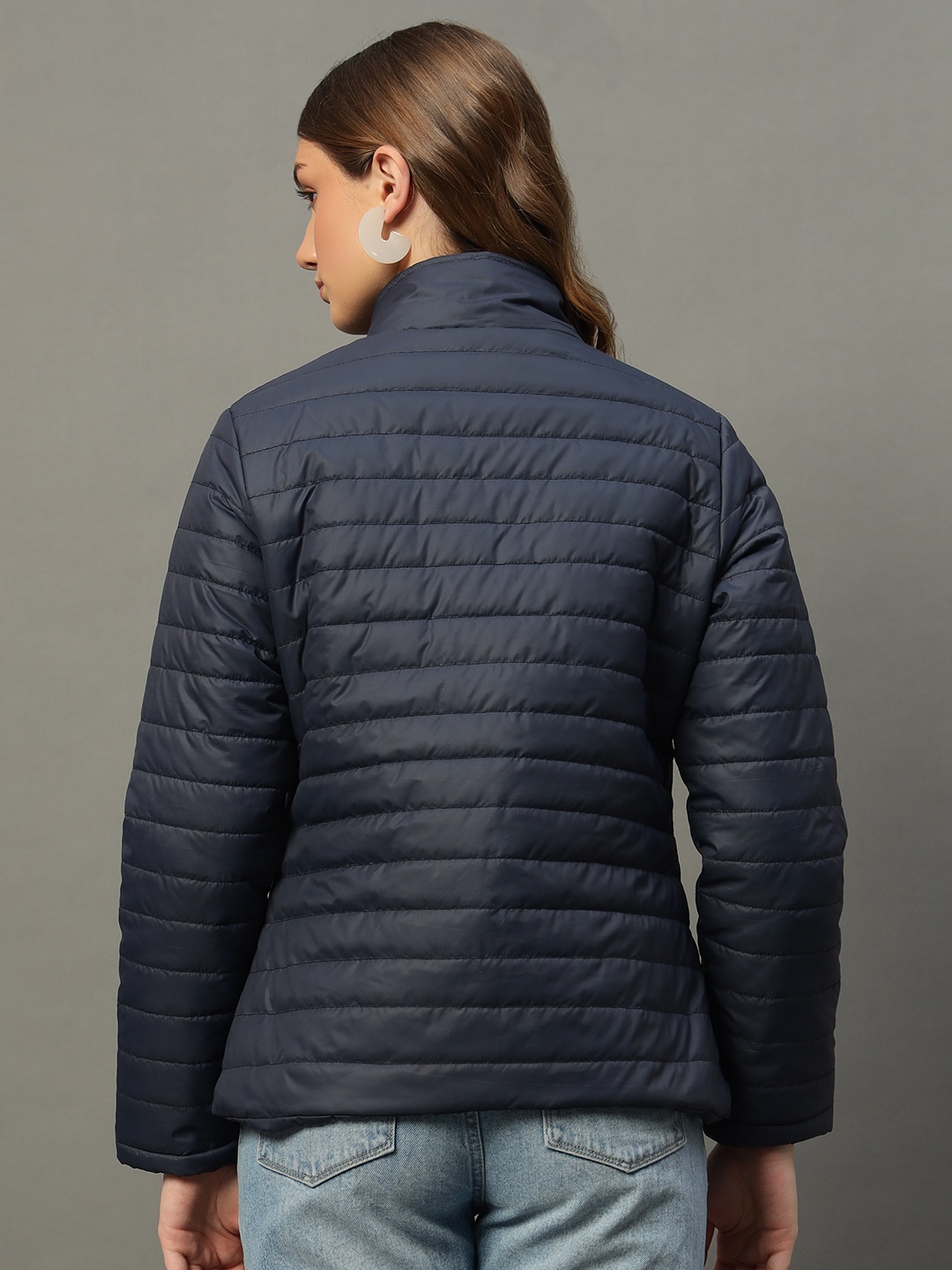 

RENUOVO Women Puffer Jacket, Navy blue