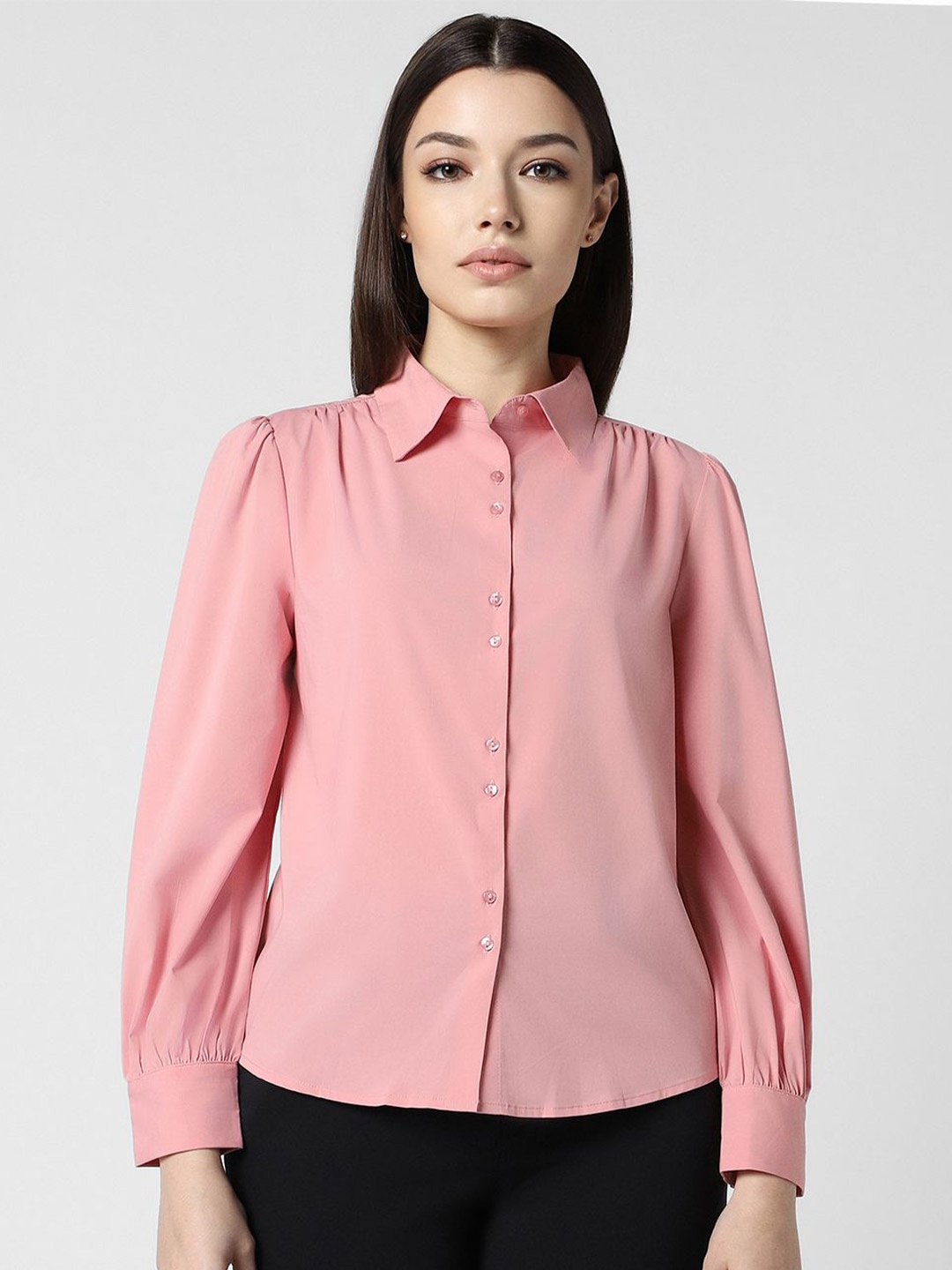 

Van Heusen Women Opaque Formal Shirt, Pink