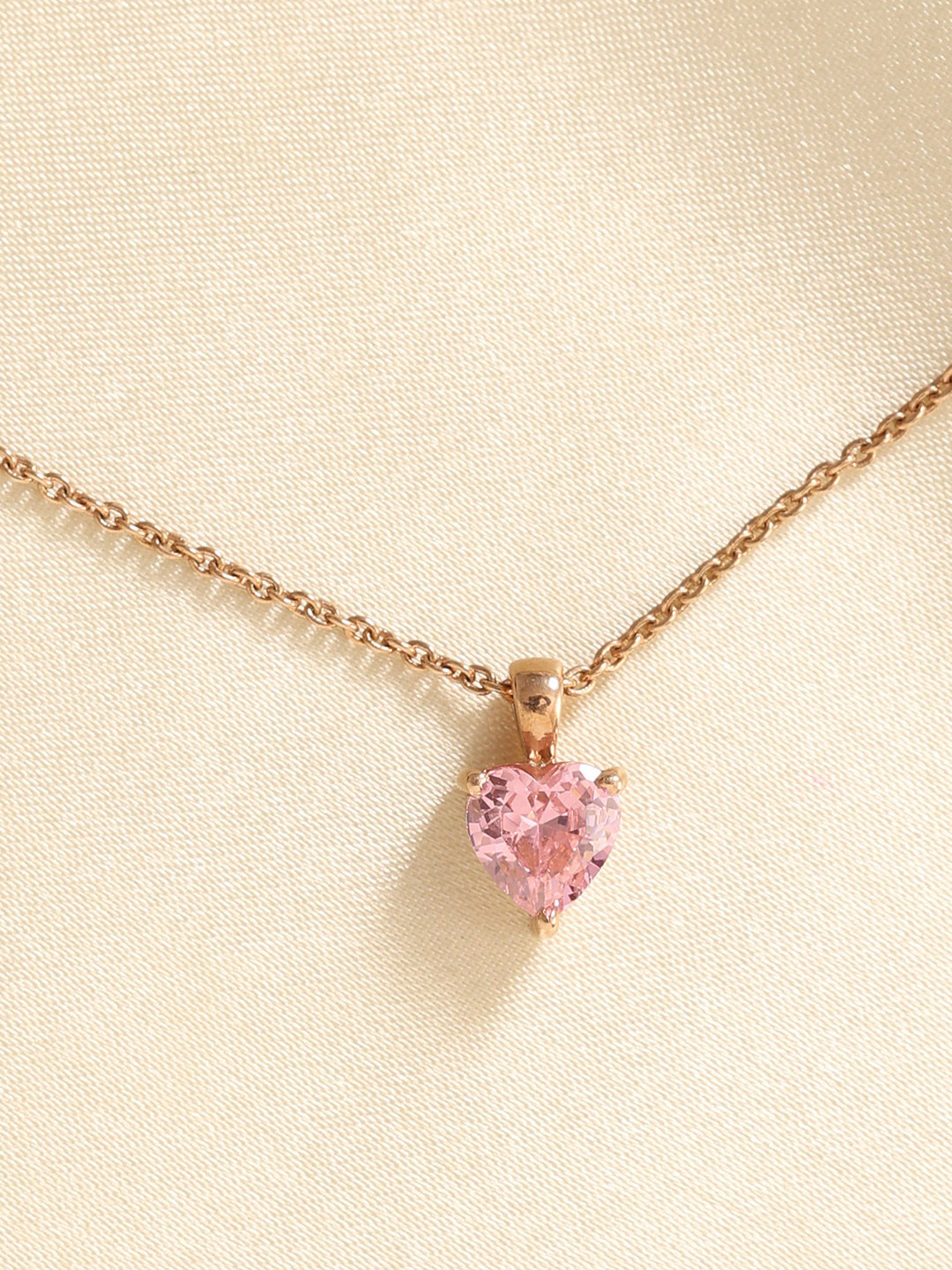 

KIORAH Rose Gold-Plated Contemporary Pendants With Chains