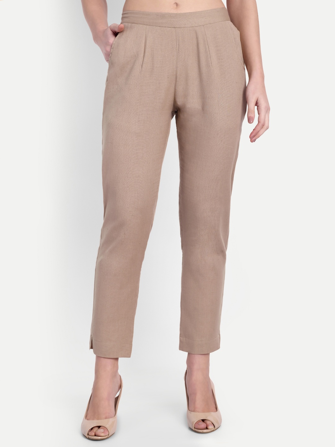 

SYYNCRO Women Comfort Trousers, Beige