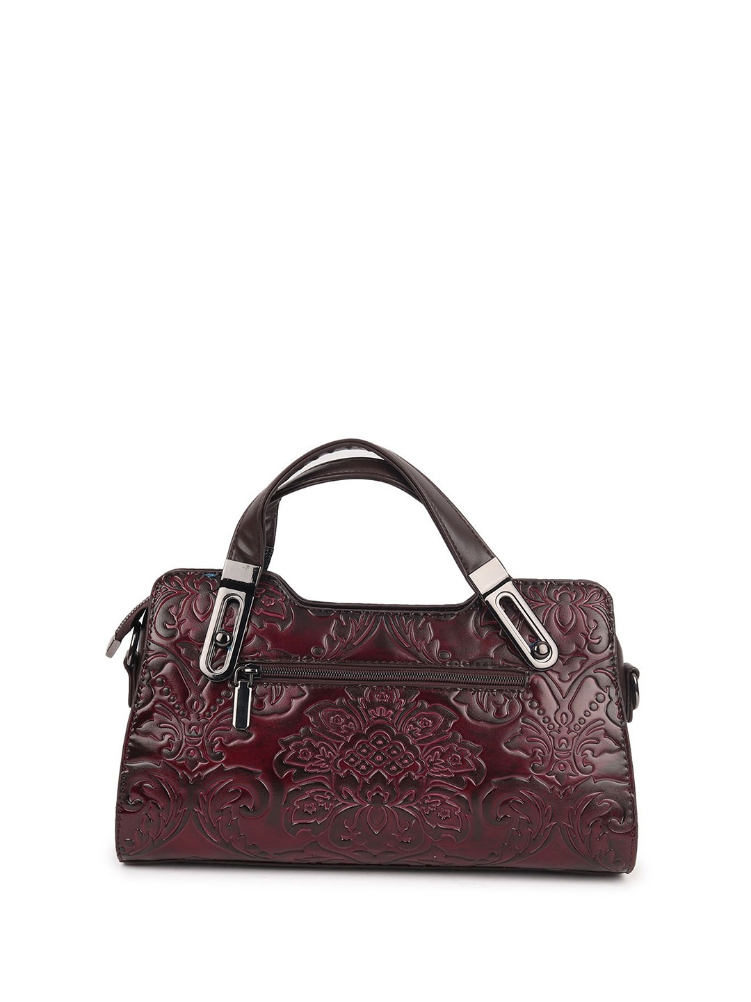

ODETTE Textured PU Structured Shoulder Bag with Quilted, Brown