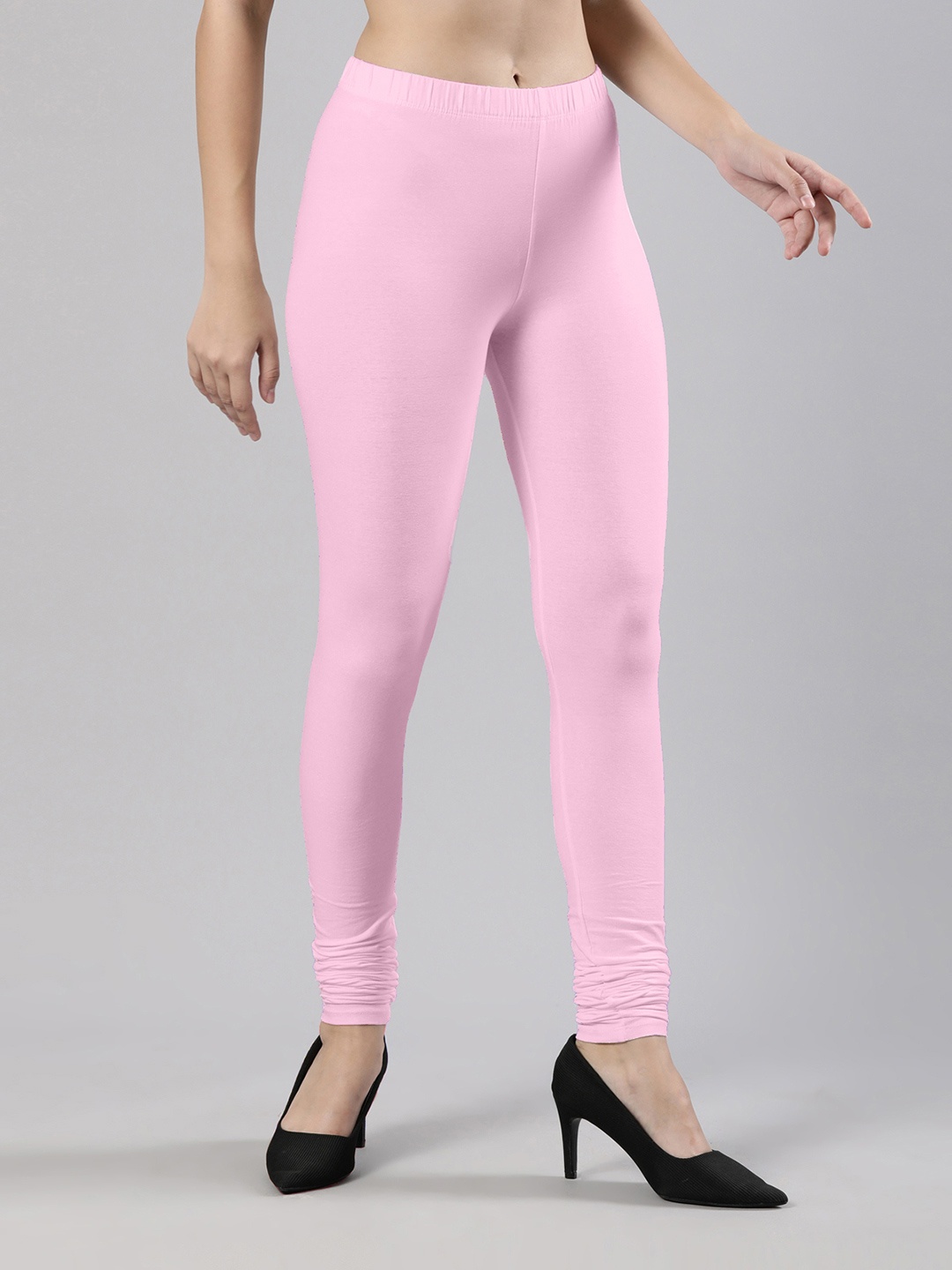 

Femmora Churidar Length Leggings, Pink