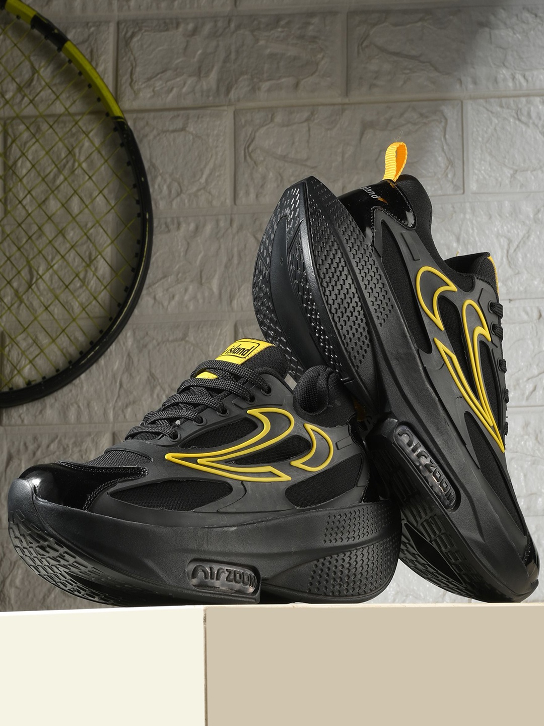 

Shoe Island Men Running Non-Marking Shoes, Black