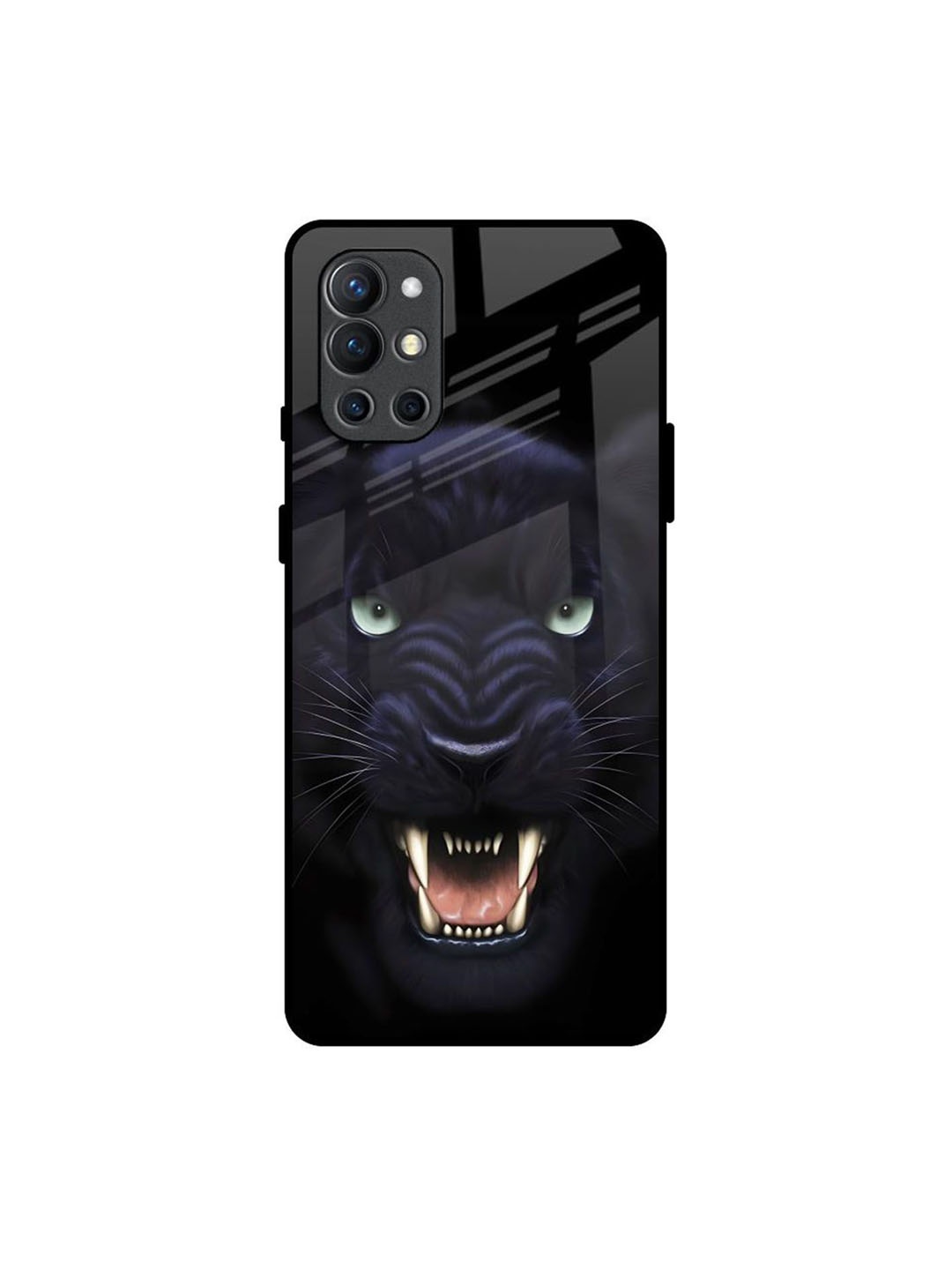 

QRIOH Quirky Printed OnePlus 9R Back Case Mobile Accessories, Black