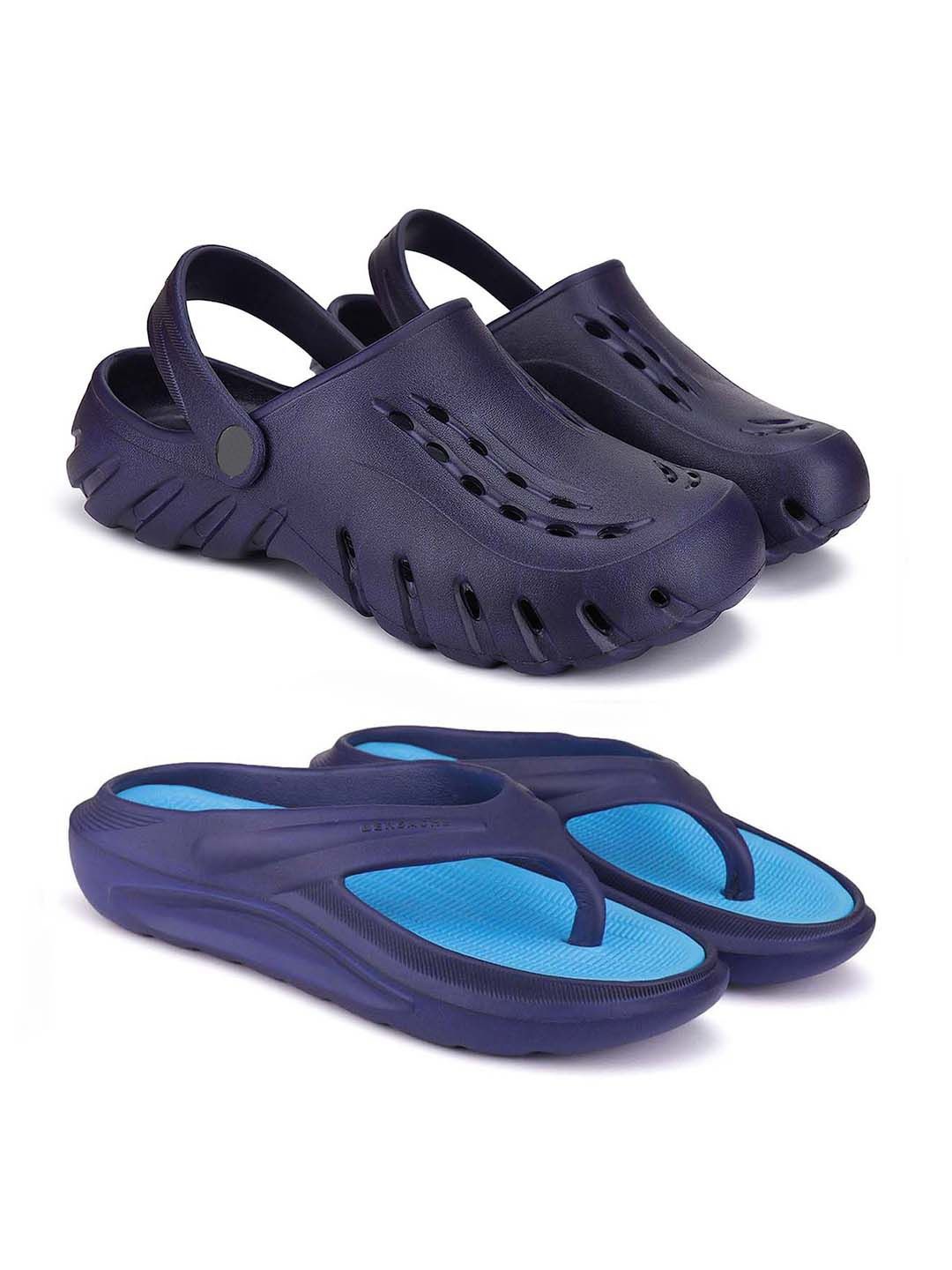 

BERSACHE Men Clogs, Navy blue
