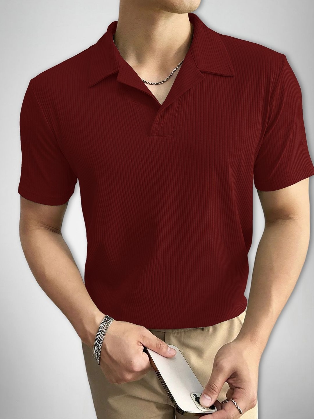 

Moda Rapido Men T-shirt, Maroon