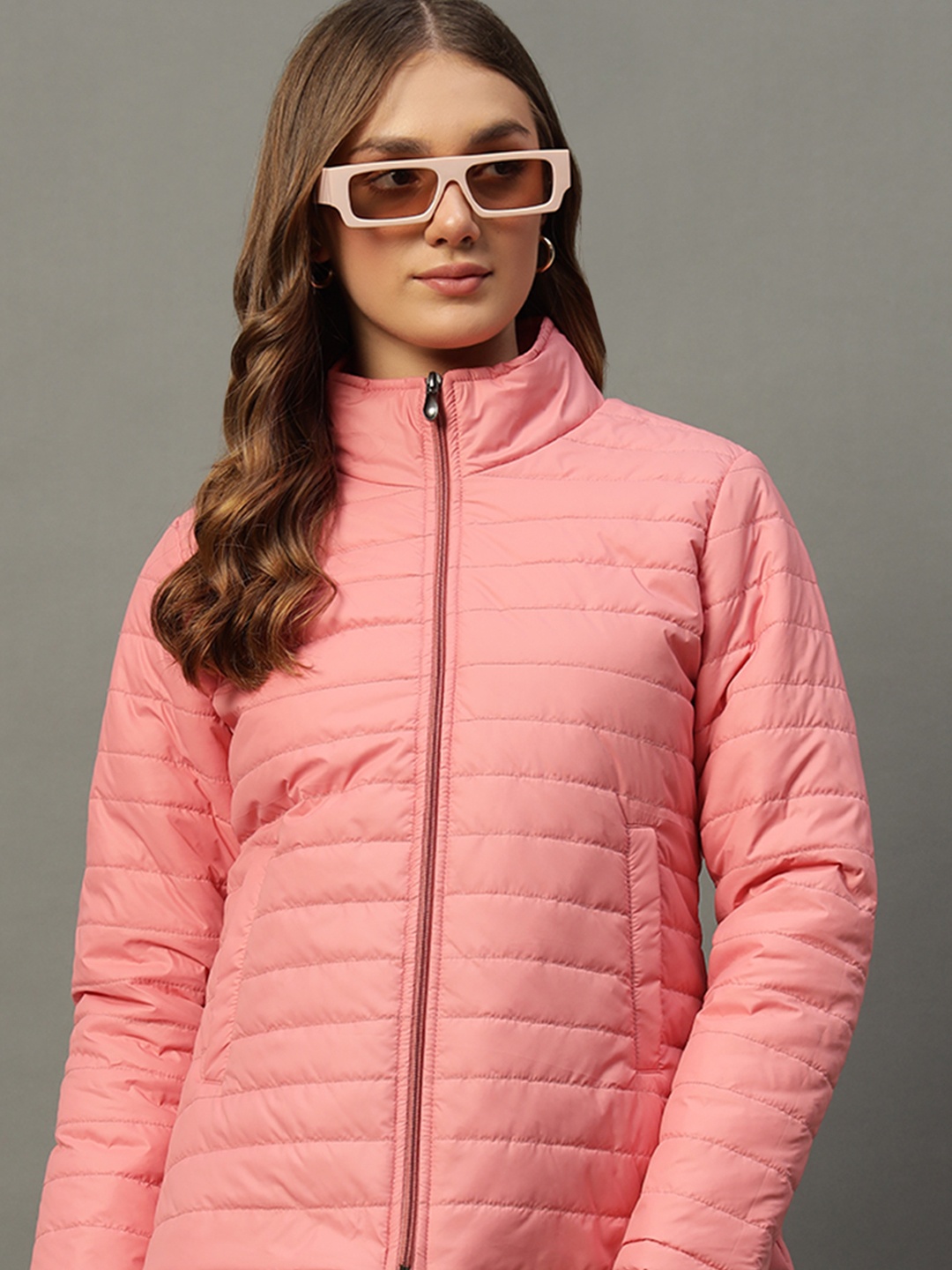 

RENUOVO Women Puffer Jacket, Pink