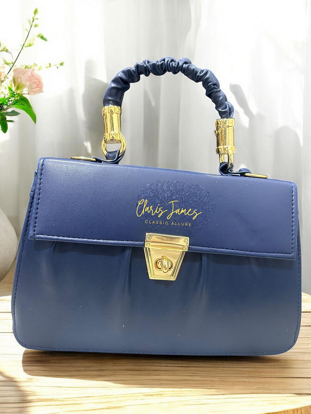 

CLARIS JAMES PU Sling Bag, Navy blue