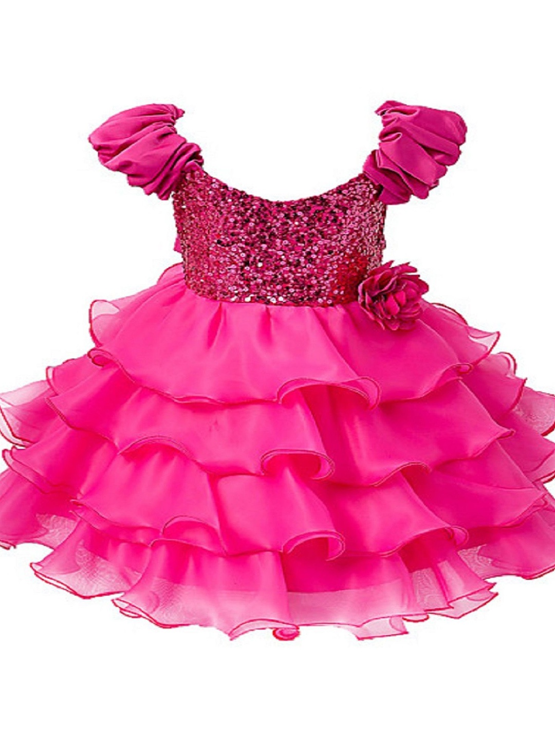 

Wow Princess Net A-Line Dress, Pink
