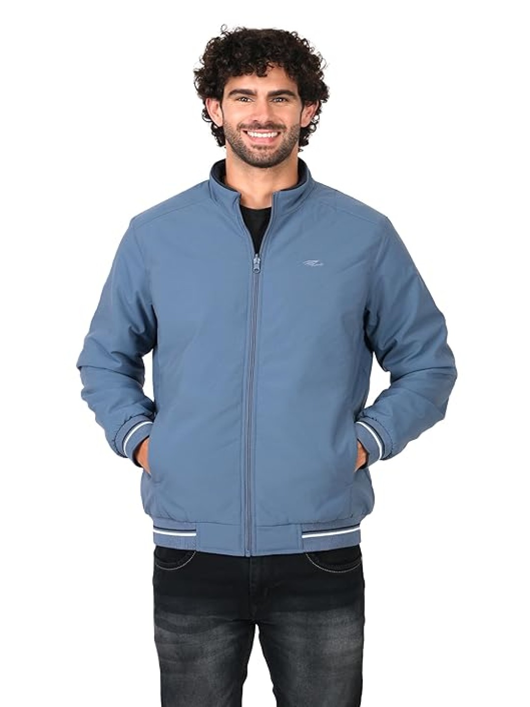

PERF Men Lightweight Outdoor Bomber Jacket, Blue