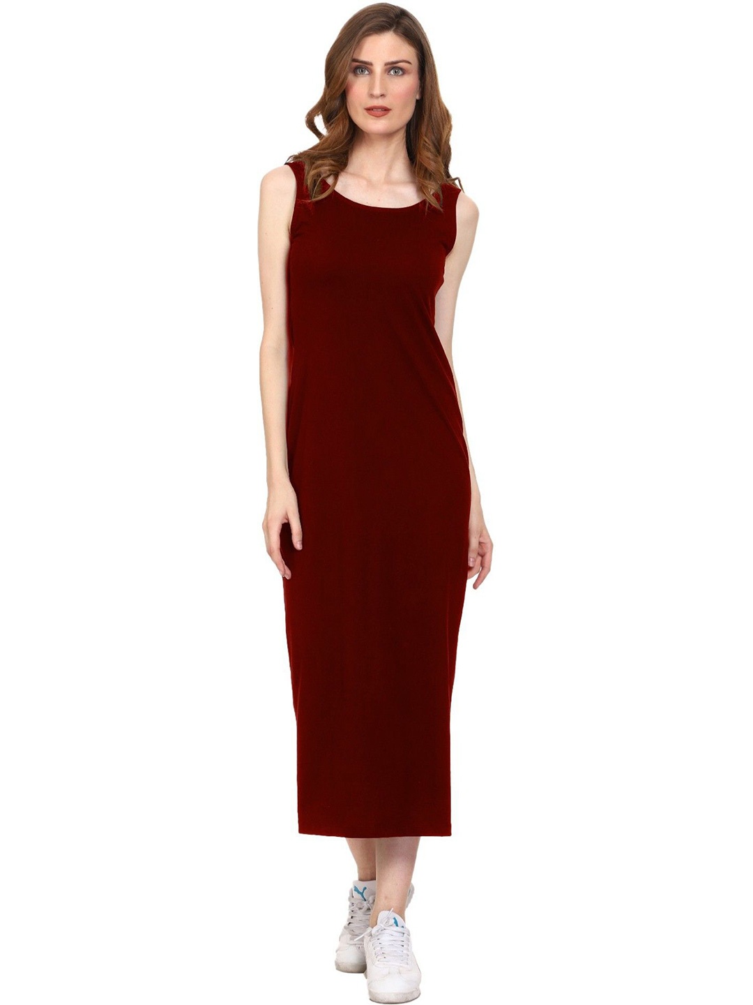 

ROARERS Off-Shoulder A-Line Dress, Maroon