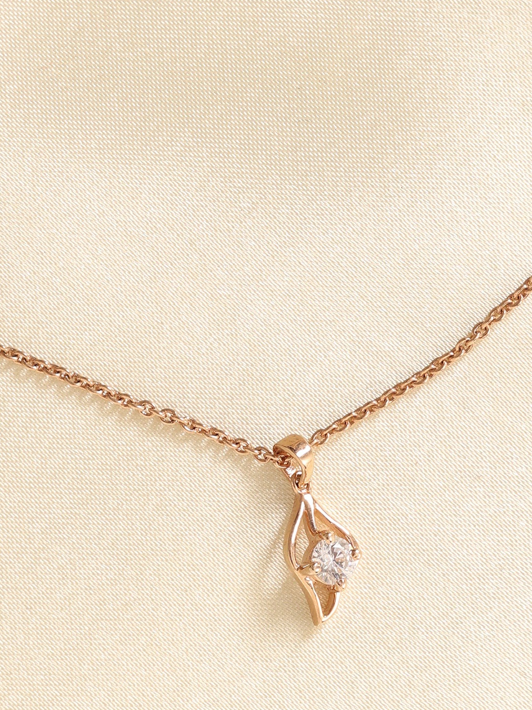 

KIORAH Rose Gold-Plated Contemporary Pendants with Chains