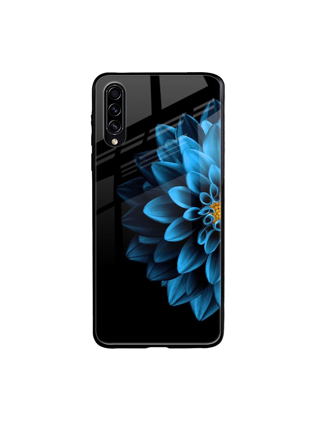 

QRIOH Floral Printed Samsung Galaxy A70S Back Case Mobile Accessories, Black