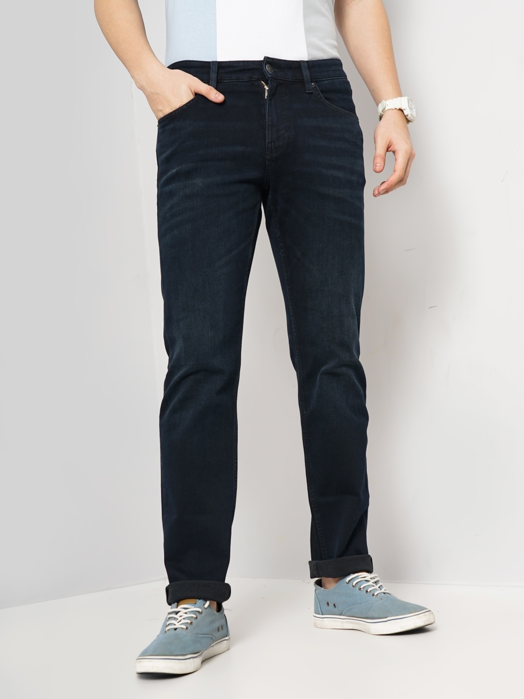 

Celio Men Jean Straight Fit Stretchable Jeans, Black