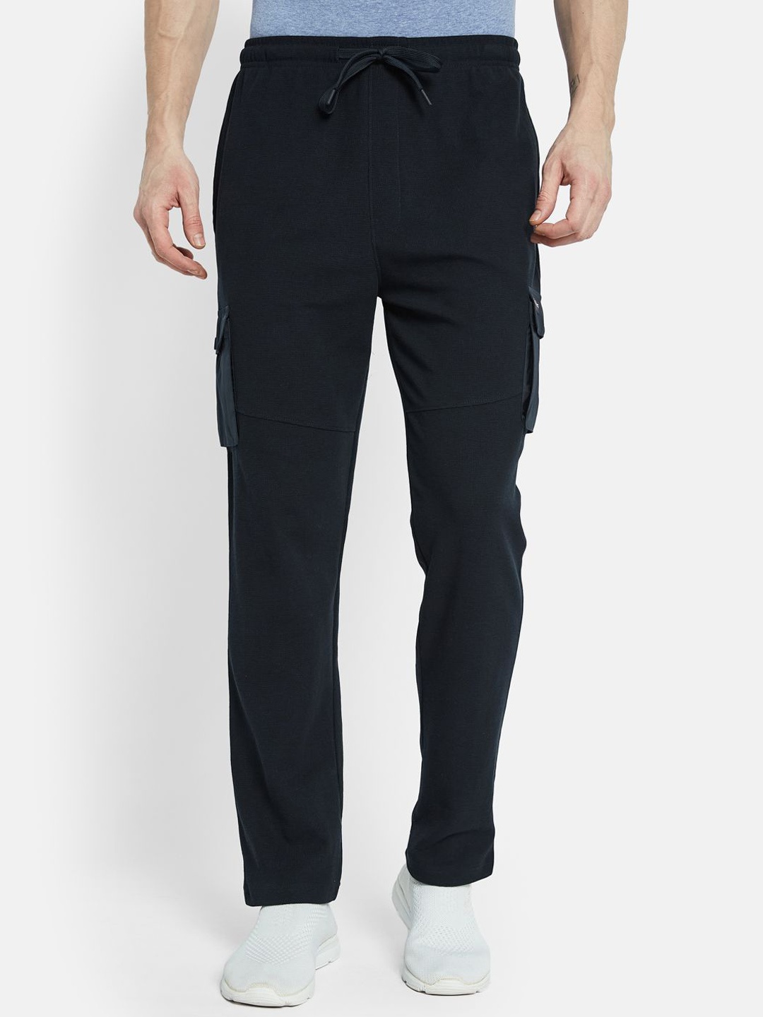 

Octave Men Side Pockets Track Pants, Navy blue