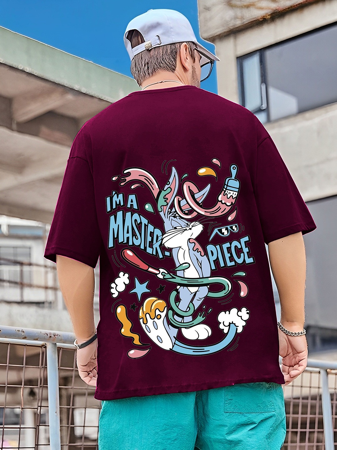 

Kushi Flyer Men Printed Applique T-shirt, Purple