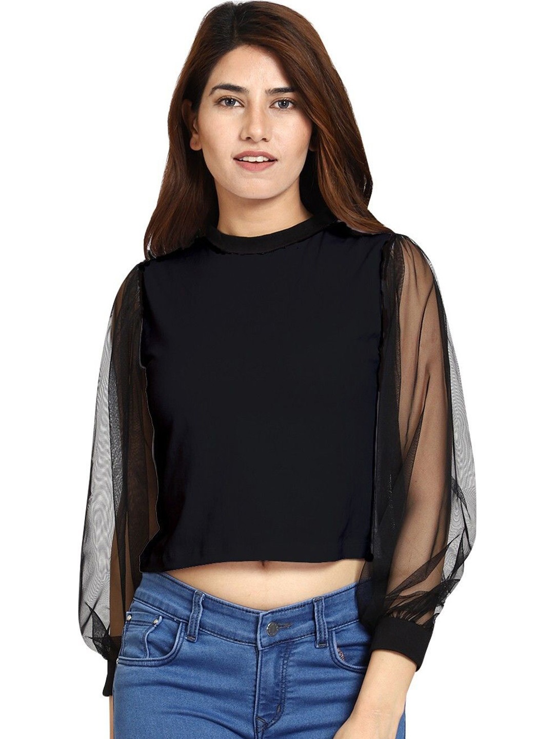 

ROARERS Puff Sleeve Top, Black
