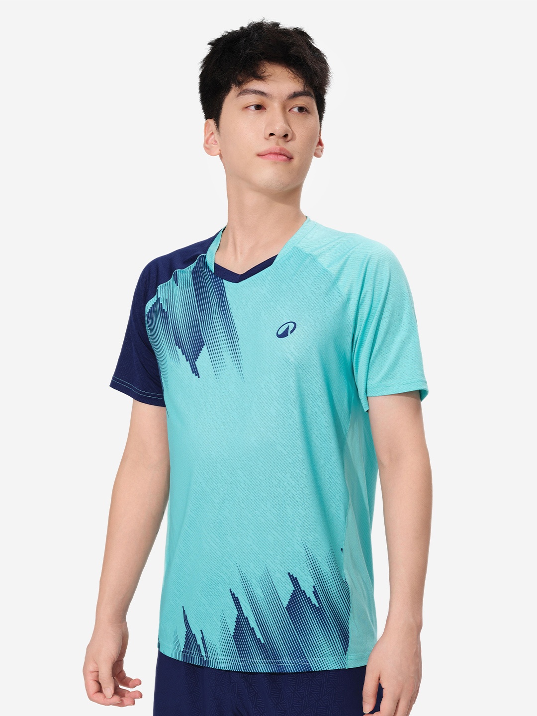 

PERFLY By Decathlon LITE Badminton T-shirt 560 Men Turquoise, Turquoise blue